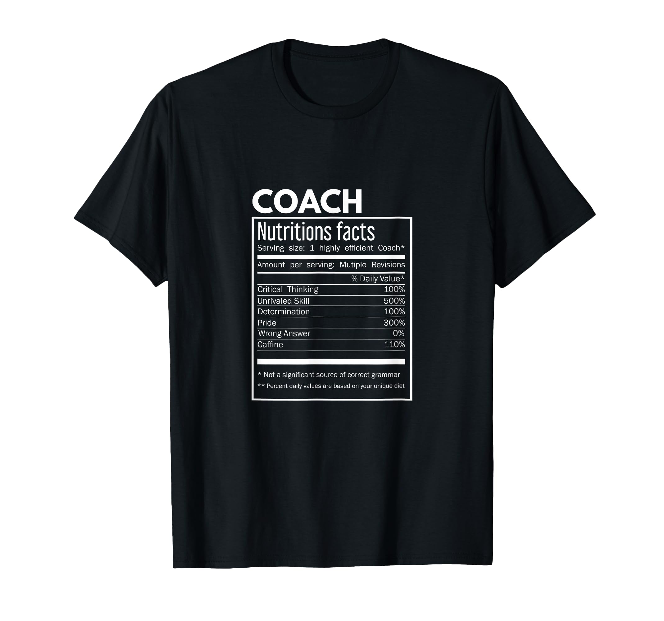 Coach Gift Coach Funny Nutritional T-Shirt - Streetwear Style Men Women
