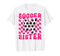 Soccer Sister Coquette Bow Game T-Shirt - Casual Everyday Wear Men Women