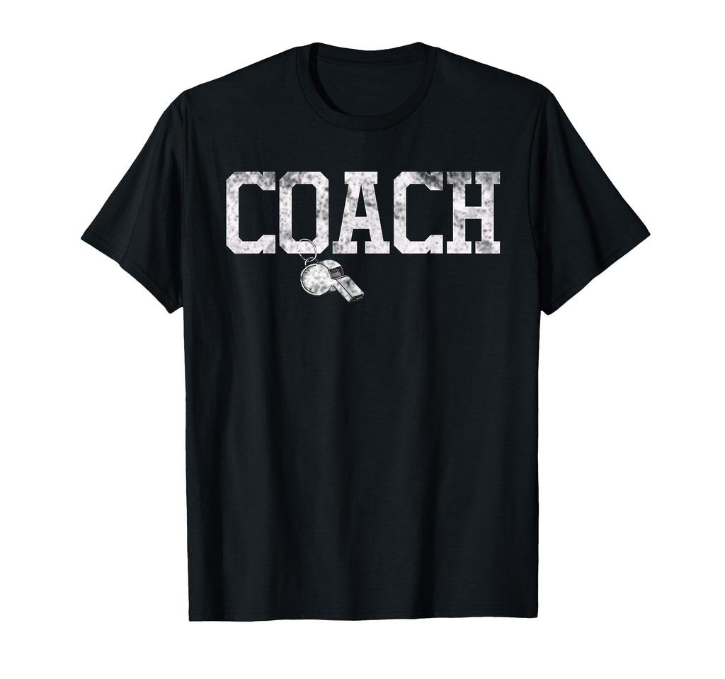 Coach Whistle Football Soccer T-Shirt - Graphic Print for Adults