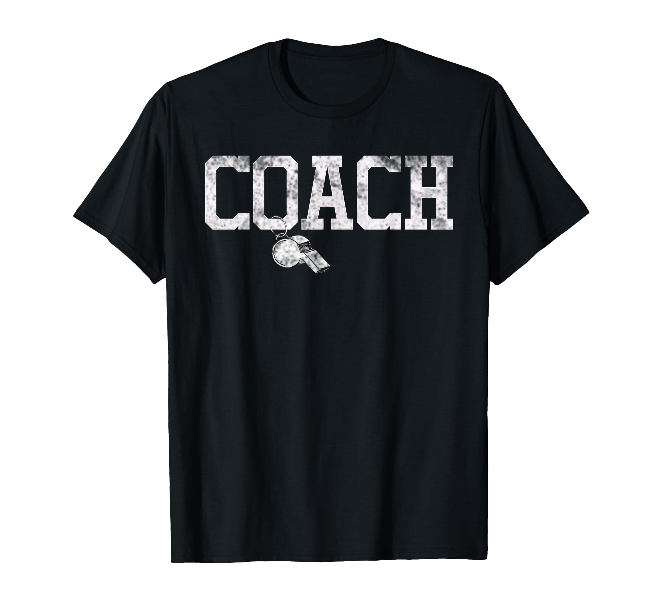 Coach Whistle Football Soccer T-Shirt - Graphic Print for Adults
