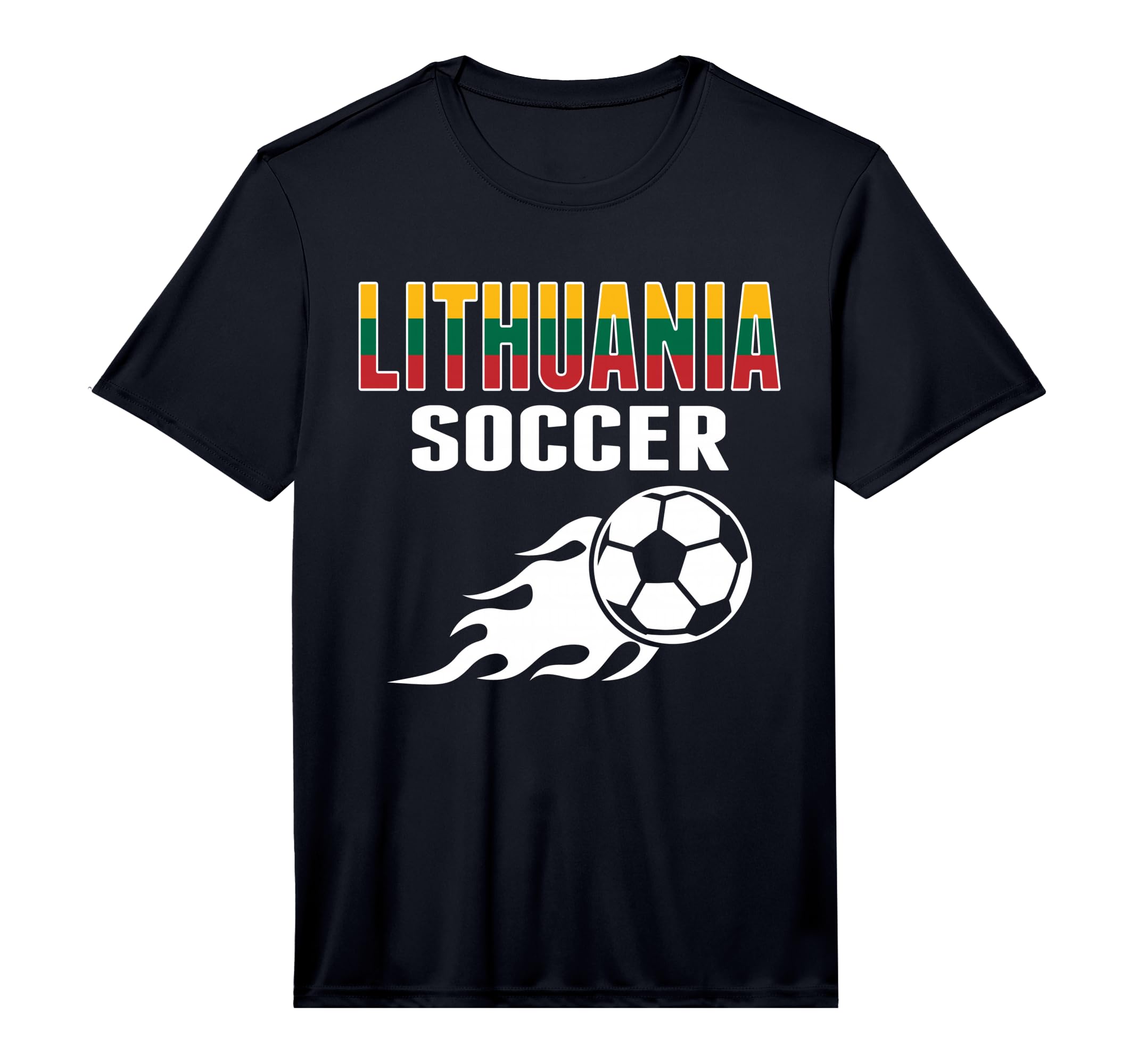 Proud Lithuania Soccer Fans Jersey T-Shirt - Fun Novelty Design for Adults