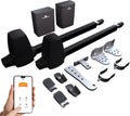 TMT Beagle Dual Automatic Gate Openers Up to 16ft and 800lb Heavy Duty Swing Gate, Gate Opener with Remote Control Kit, Electric Gate Opener for Driveway with Powerful Motor (APP Compatible)