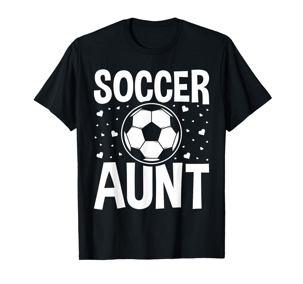 Soccer Aunt Heart Sport Lover T-Shirt - Aesthetic Graphic for Adults