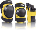 JBM Adult & Kids Knee Pads Elbow Pads and Wrist Guards for Inline Skating, Roller Skating, Skateboarding, Scootering