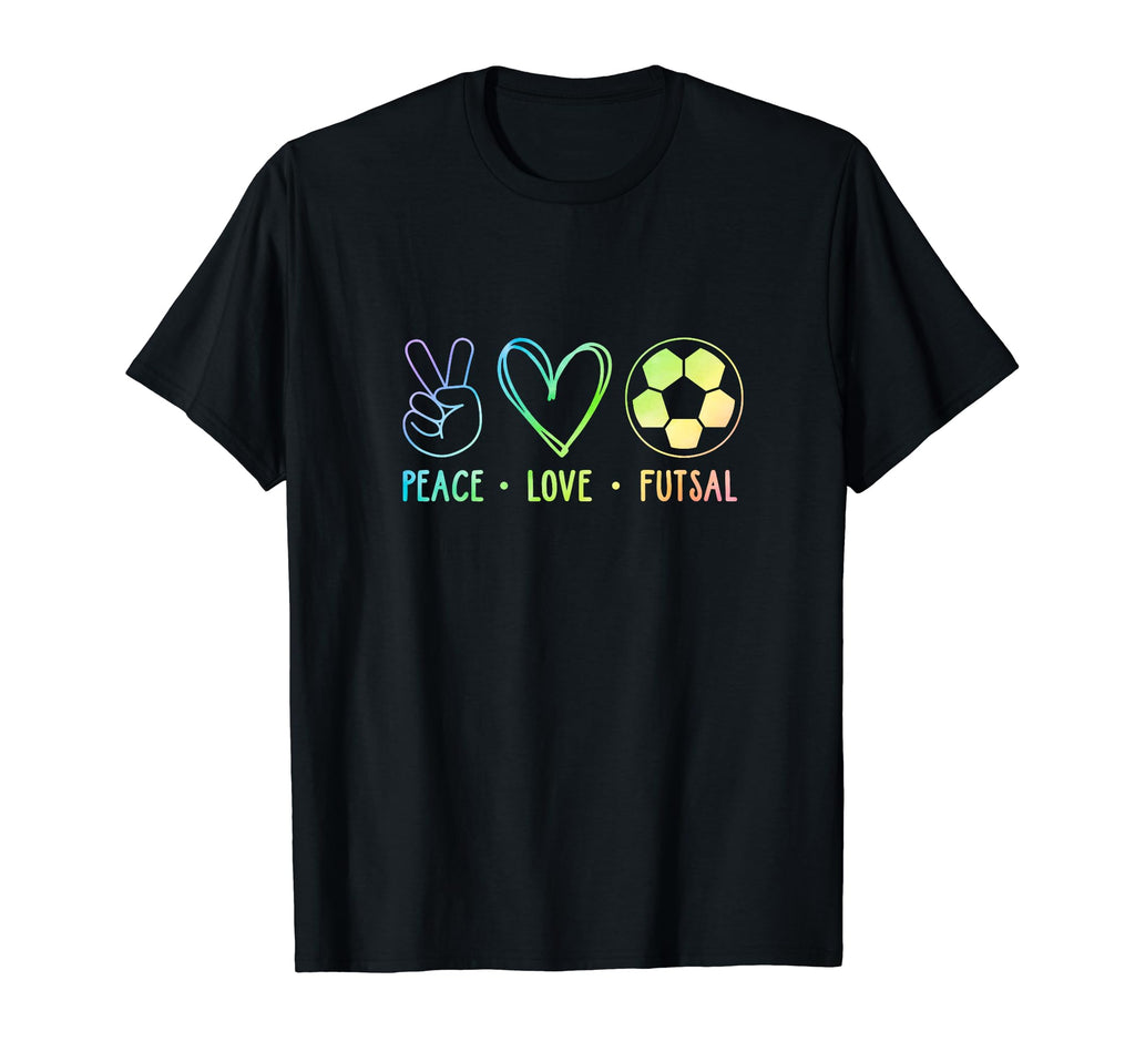 Peace Love Futsal Indoor Soccer T-Shirt - Minimalist Print Men Women