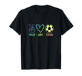 Peace Love Futsal Indoor Soccer T-Shirt - Minimalist Print Men Women