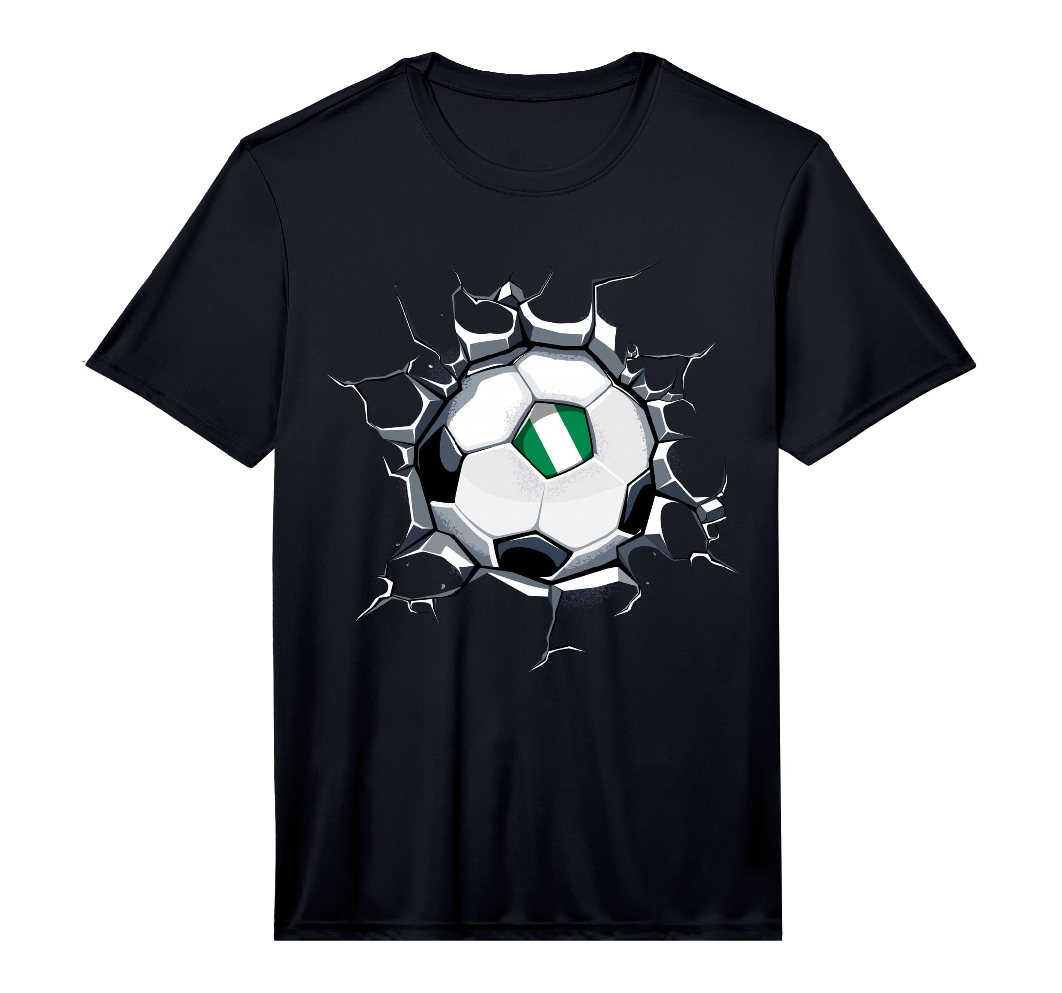 Nigeria Soccer Fans Jersey Nigerian T-Shirt - Fun Novelty Design Unisex
