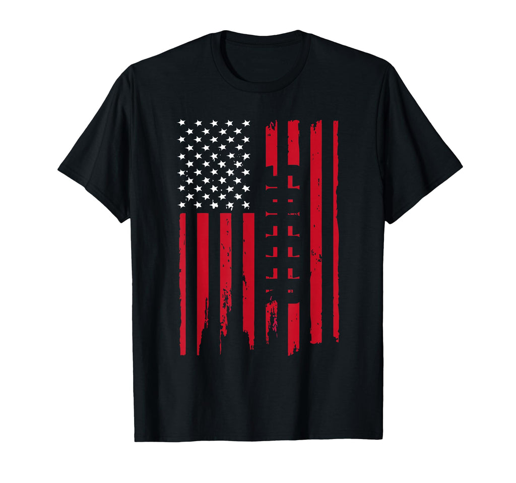 Us Flag Soccer Sport Soccer Player T-Shirt - Minimalist Print for Adults