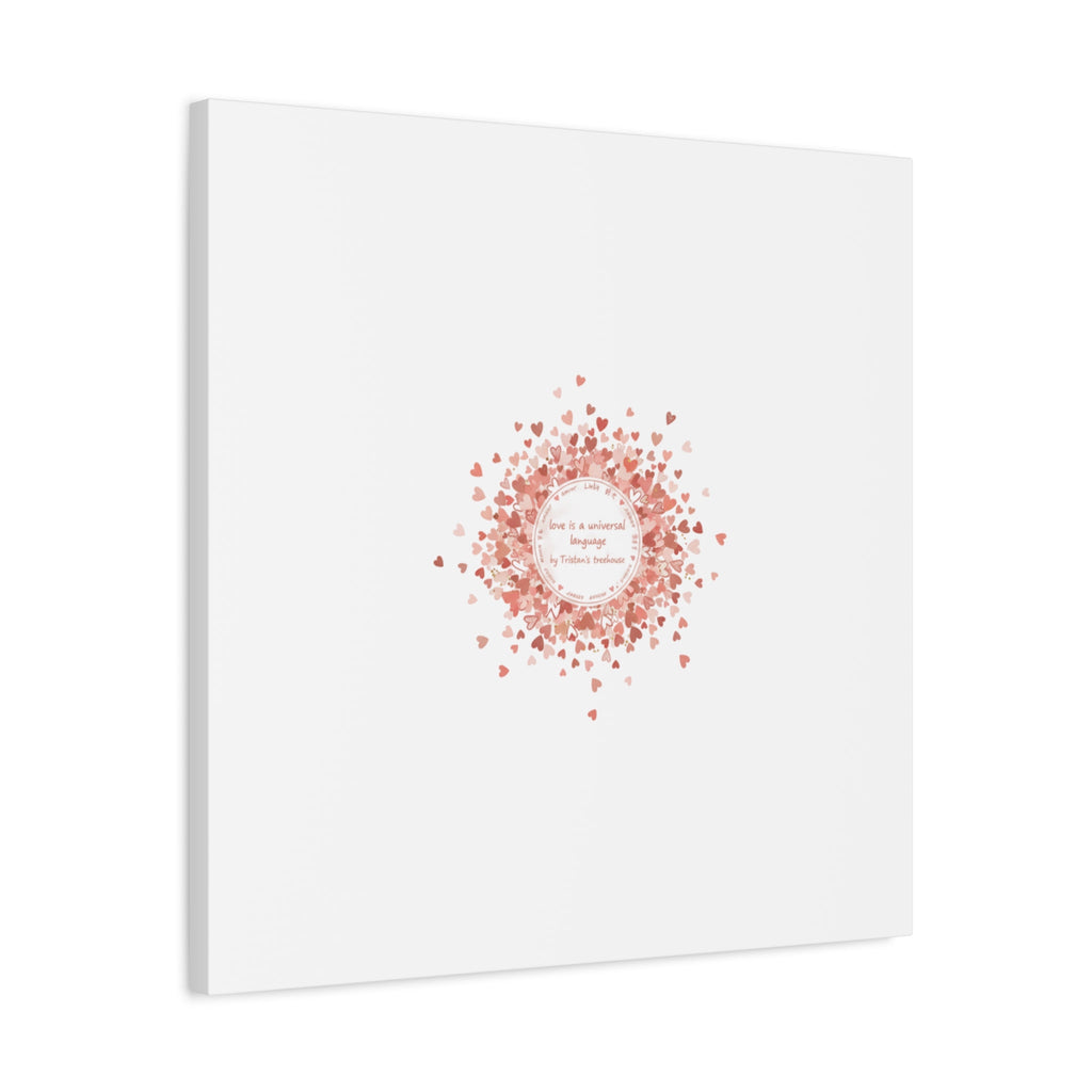 Tiny Heart Confetti Canvas | Matte Stretched Wall Art