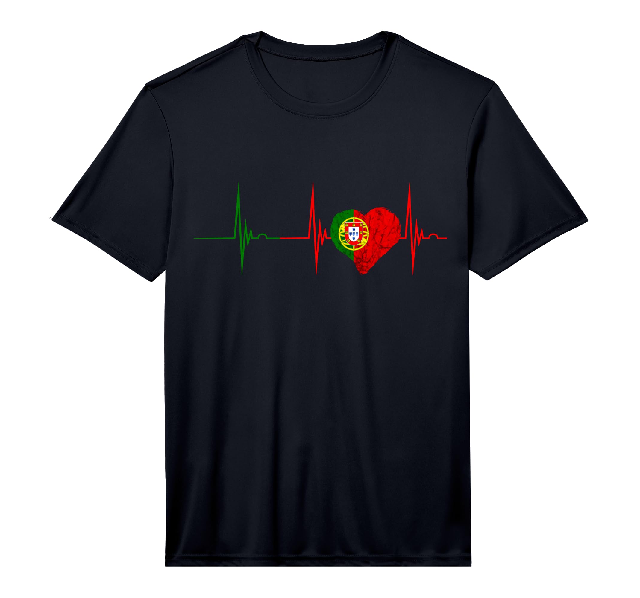 Heartbeat Ekg Pulse Portugal Portugal T-Shirt - Trendy Graphic for Adults