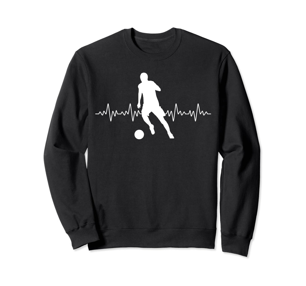Football Heartbeat Soccer Lovers Sweatshirt - Streetwear Style for Adults