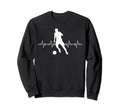 Football Heartbeat Soccer Lovers Sweatshirt - Streetwear Style for Adults