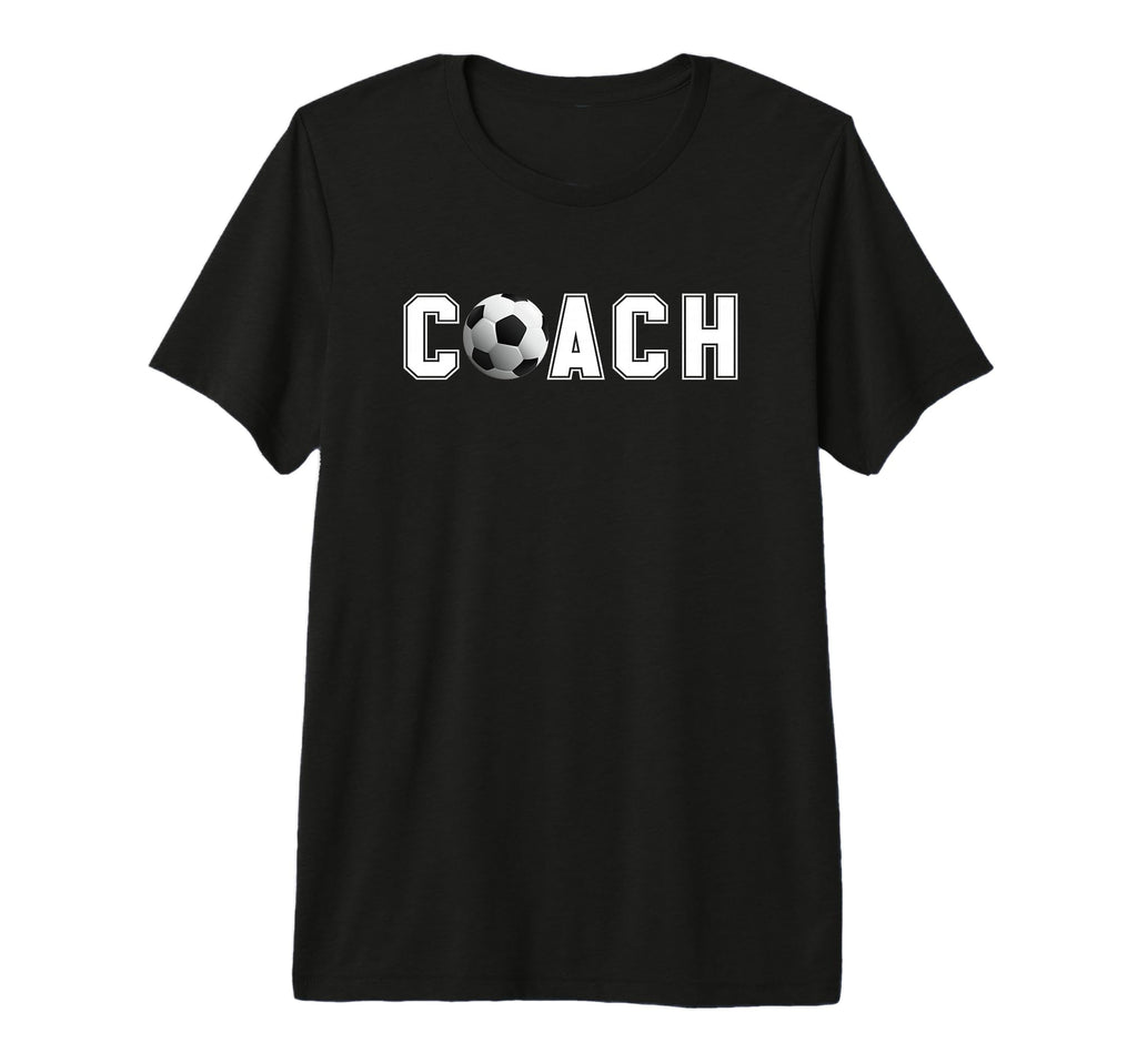 Football Coach Tri Blend T-Shirt - Graphic Print for Adults