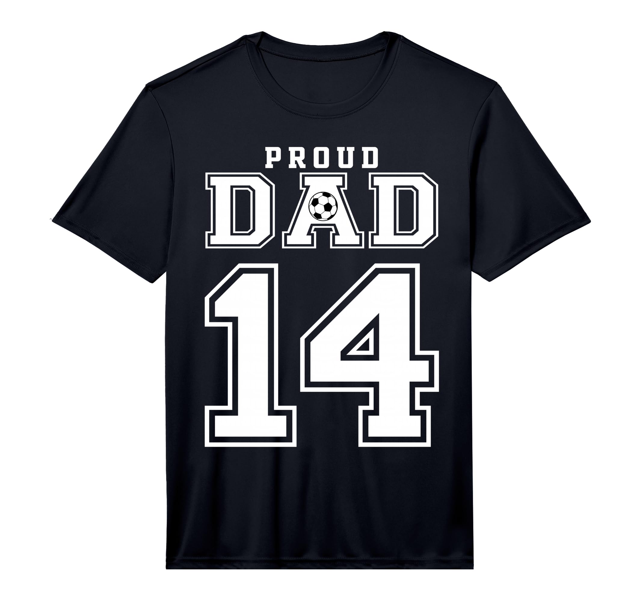 Number 14 Custom Proud Soccer Futbol T-Shirt - Unique Graphic Men Women
