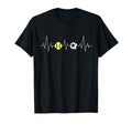 Soccer Softball Heartbeat Funny Sport T-Shirt - Custom Art Print Men Women