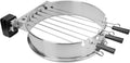 onlyfire Shish Kabob Set with Stainless Steel Ring, Automatic Skewers Turner for Weber 22" Kettle and Other Similar Kettle Grills