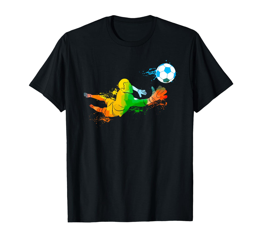 Colorful Pop Art Portrait Soccer T-Shirt - Aesthetic Graphic Unisex