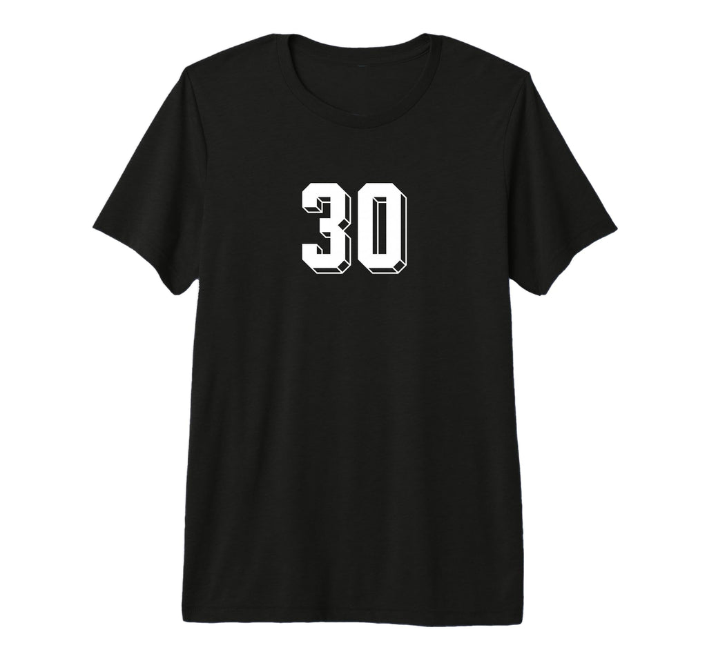 Number 30 80S 90S Soccer Team Jersey T-Shirt - Minimalist Print Men Women
