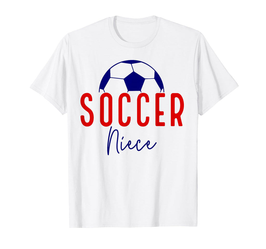 Soccer Niece Soccer Ball Support Soccer T-Shirt - Graphic Print Men Women