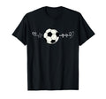 Funny Soccer Heartbeat Hilarious Gifts T-Shirt - Novelty Apparel Unisex