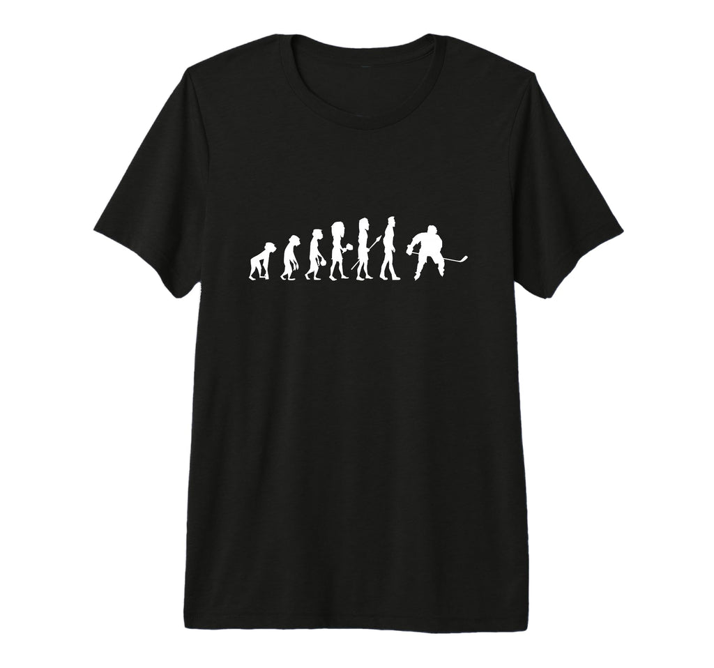 Evolution Ice Hockey Player Winter T-Shirt - Streetwear Style for Adults