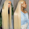 613 Blonde Lace Front Wig Human Hair Wig For Wowen Bone Straigh Human Hair Wigs 13X6 Hd Lace Frontal Wig 13X4 Lace Wigs - PhishStones Products