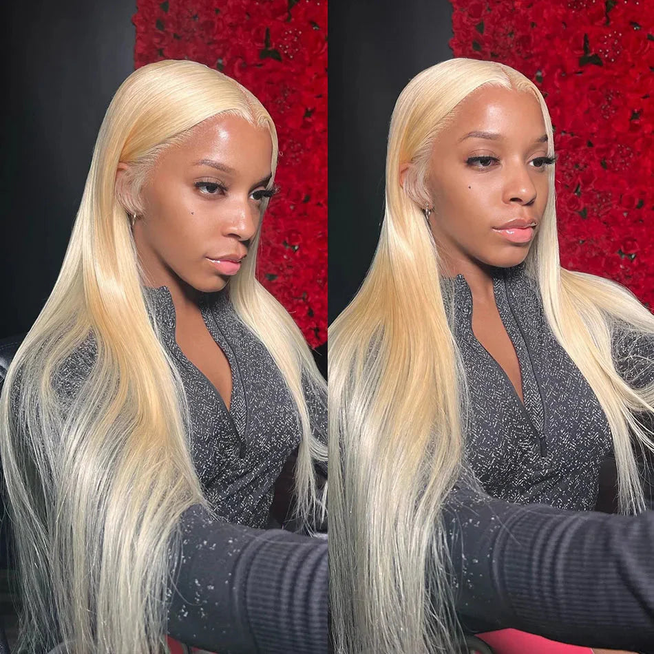 613 Blonde Lace Front Wig Human Hair Wig For Wowen Bone Straigh Human Hair Wigs 13X6 Hd Lace Frontal Wig 13X4 Lace Wigs - PhishStones Products