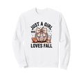 Coquette Bow Sports Fall Pumpkin Sweatshirt - Graphic Print Men Women