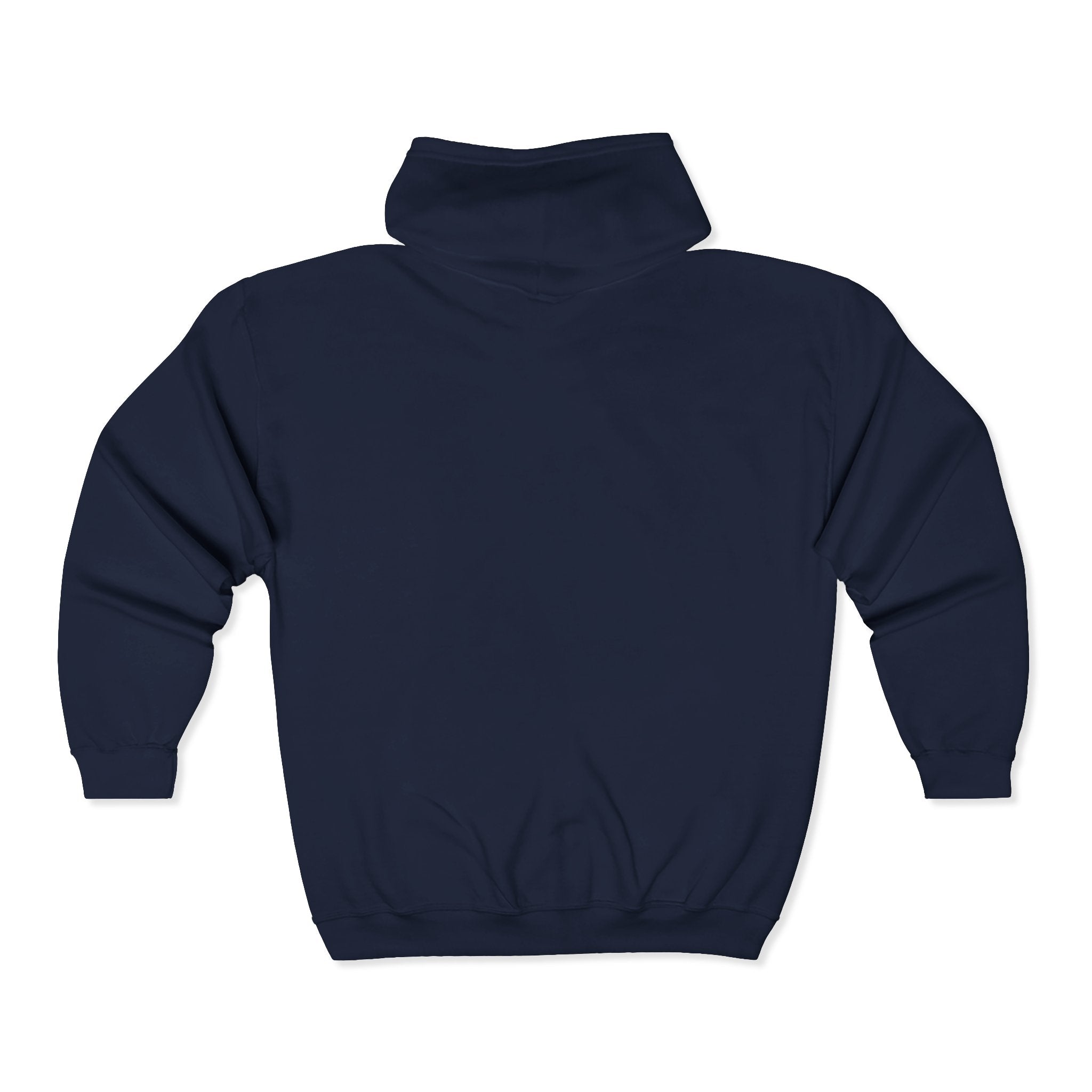Cabin Vibes Zip Hoodie —Tristan’s Treehouse  Rustic Lakeside Circle Illustration