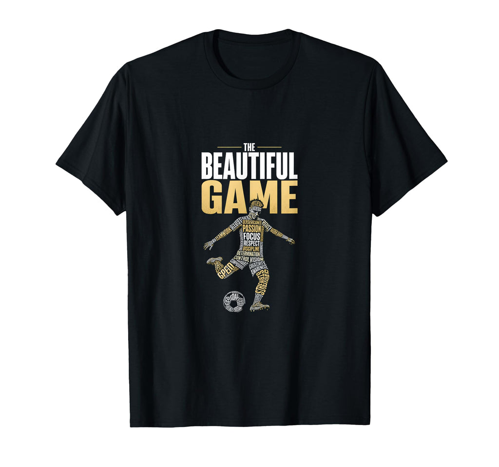 Beautiful Game Soccer Player Fan T-Shirt - Novelty Apparel for Adults