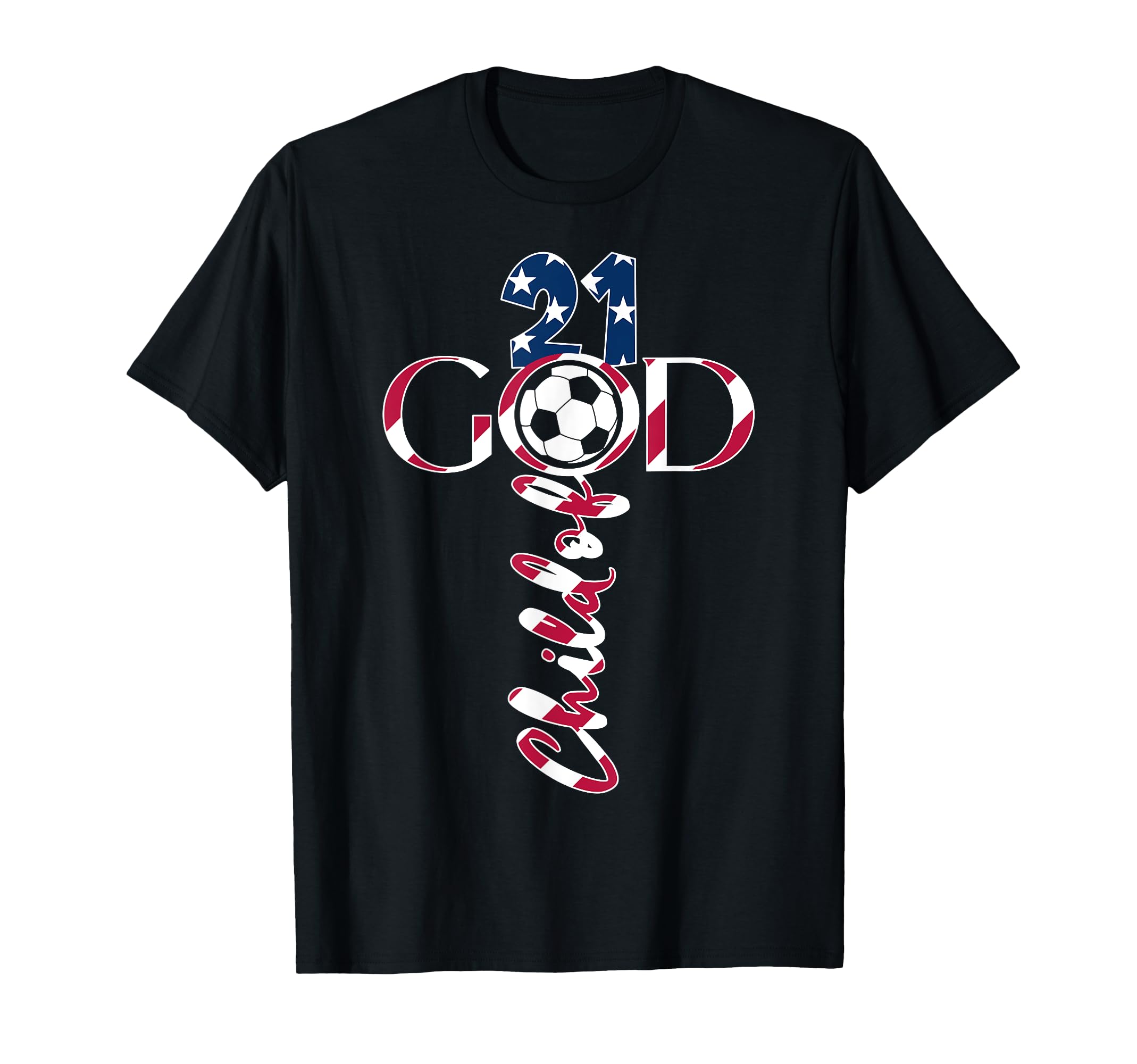 Jesus 21 Years Child God Soccer 21St T-Shirt - Graphic Print Unisex