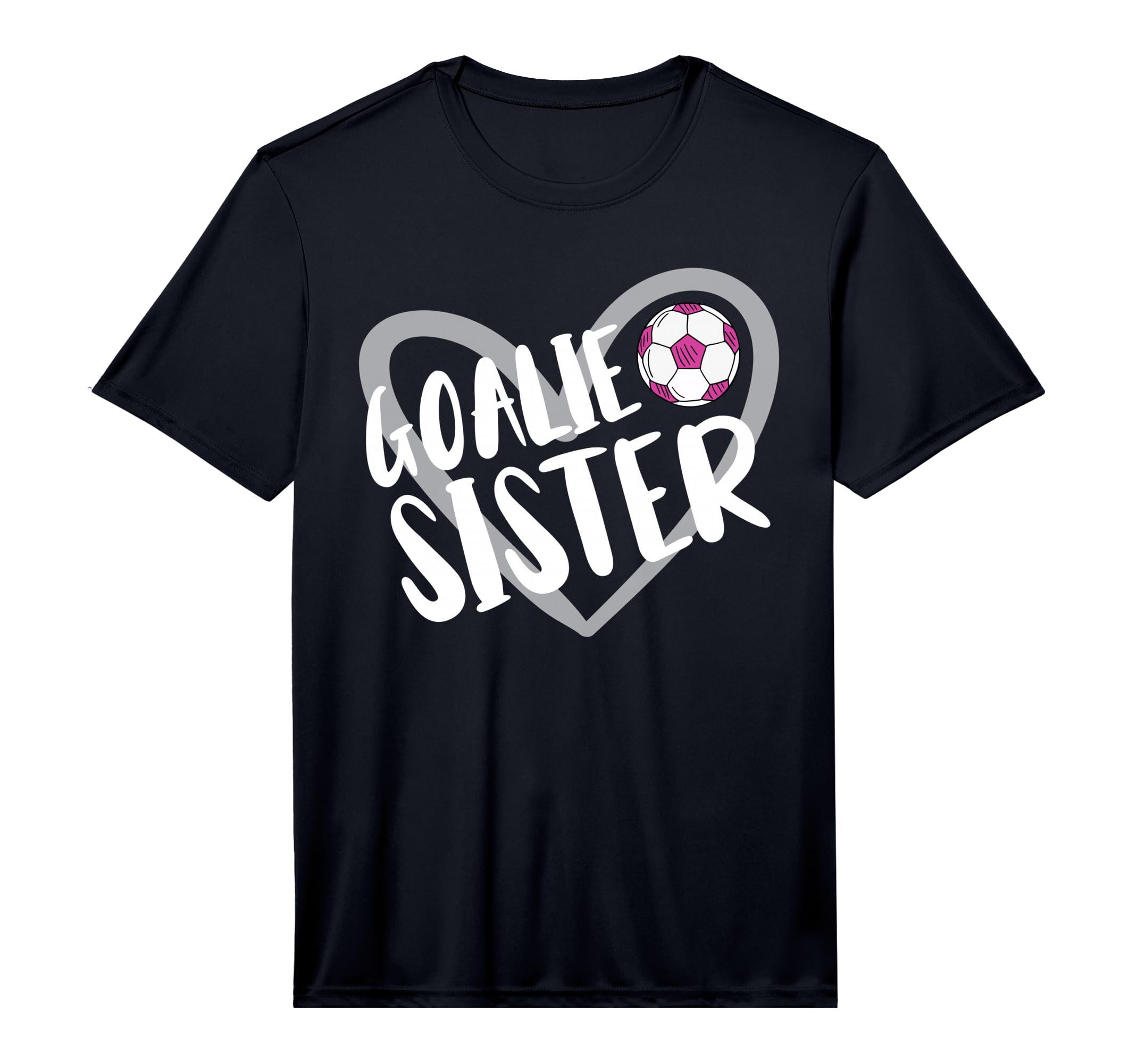 Soccer Goalie Sister Heart Performance T-Shirt - Aesthetic Graphic Unisex