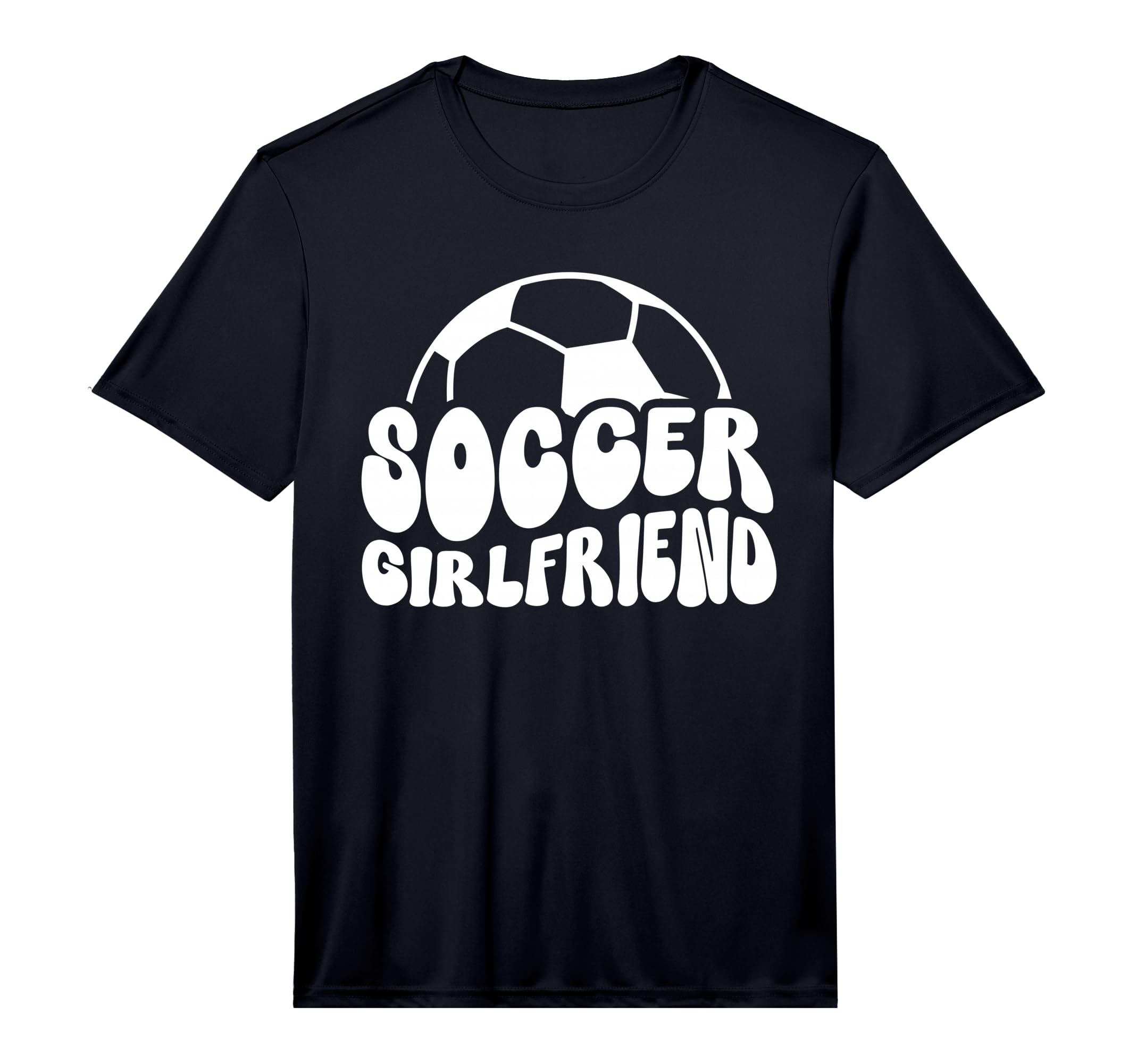 Mens Soccer Girlfriend Groovy T-Shirt - Streetwear Style for Adults