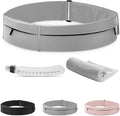 Running Belt for Women and Men, Water Proof Running Belts Fanny Pack with Water Bottle,Slim Hydration Running Bag Belts with Phone Bottle Holder Adjustable Fit for Runner (Grey, Large)