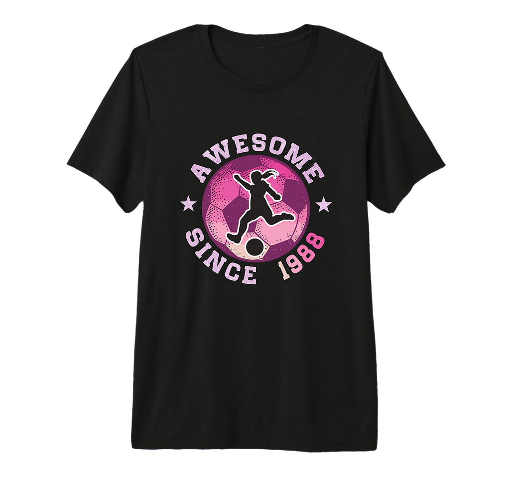38Th Birthday Soccer Player Awesome T-Shirt - Custom Art Print for Adults