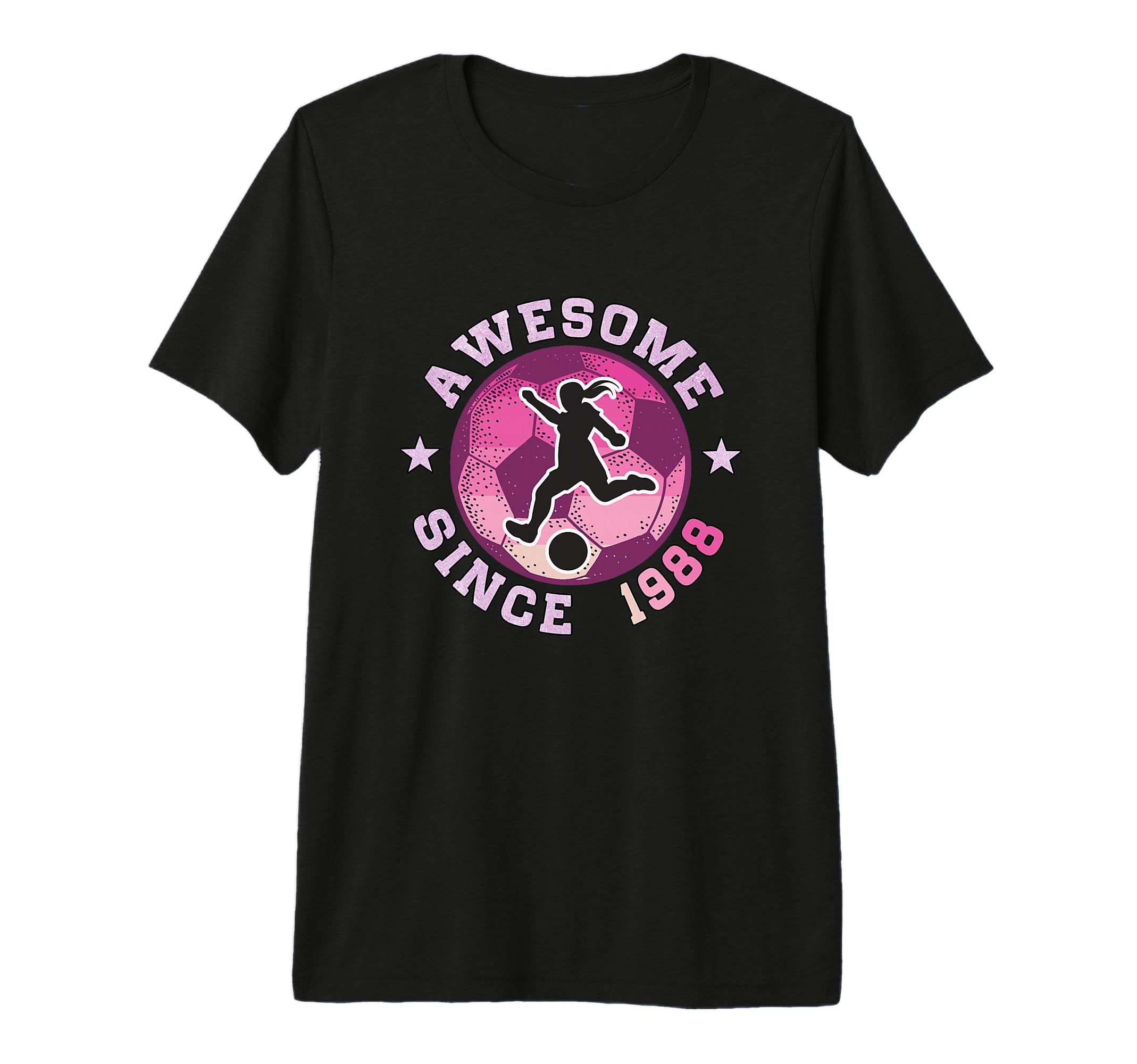 38Th Birthday Soccer Player Awesome T-Shirt - Custom Art Print for Adults
