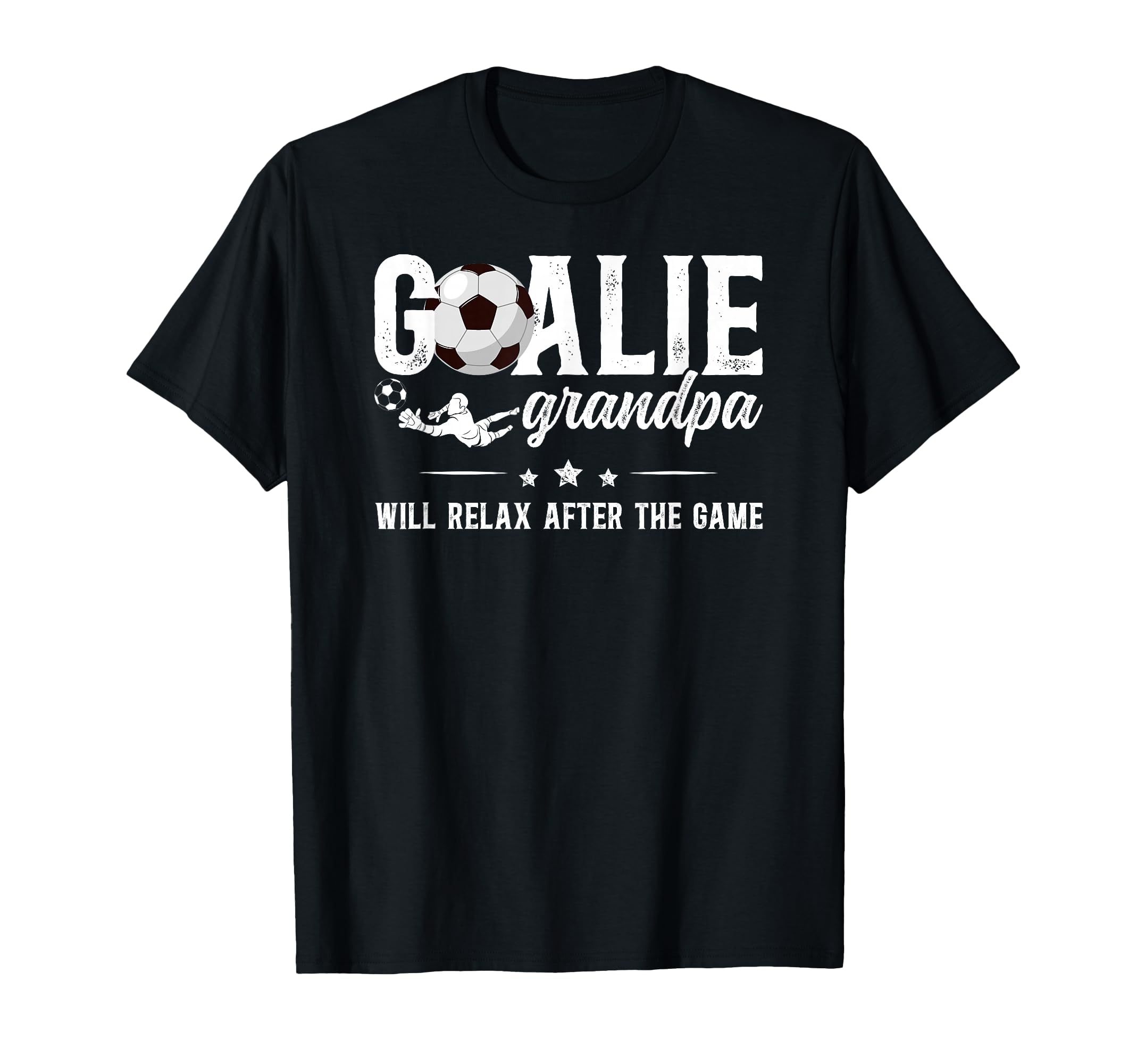 Funny Soccer Goalie Grandpa Soccer T-Shirt - Graphic Print for Adults