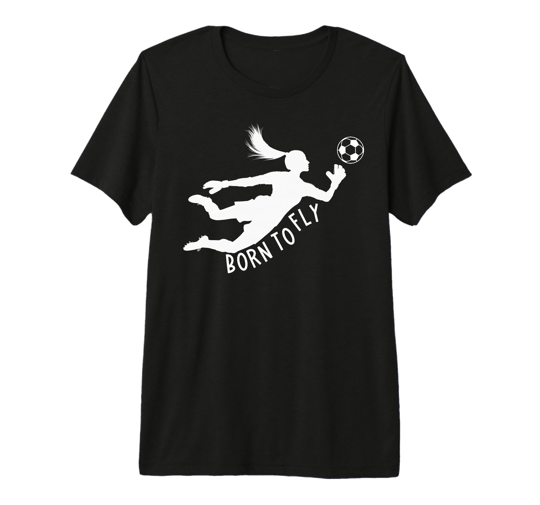 Born To Fly Soccer Goalkeeper Funny T-Shirt - Trendy Graphic for Adults