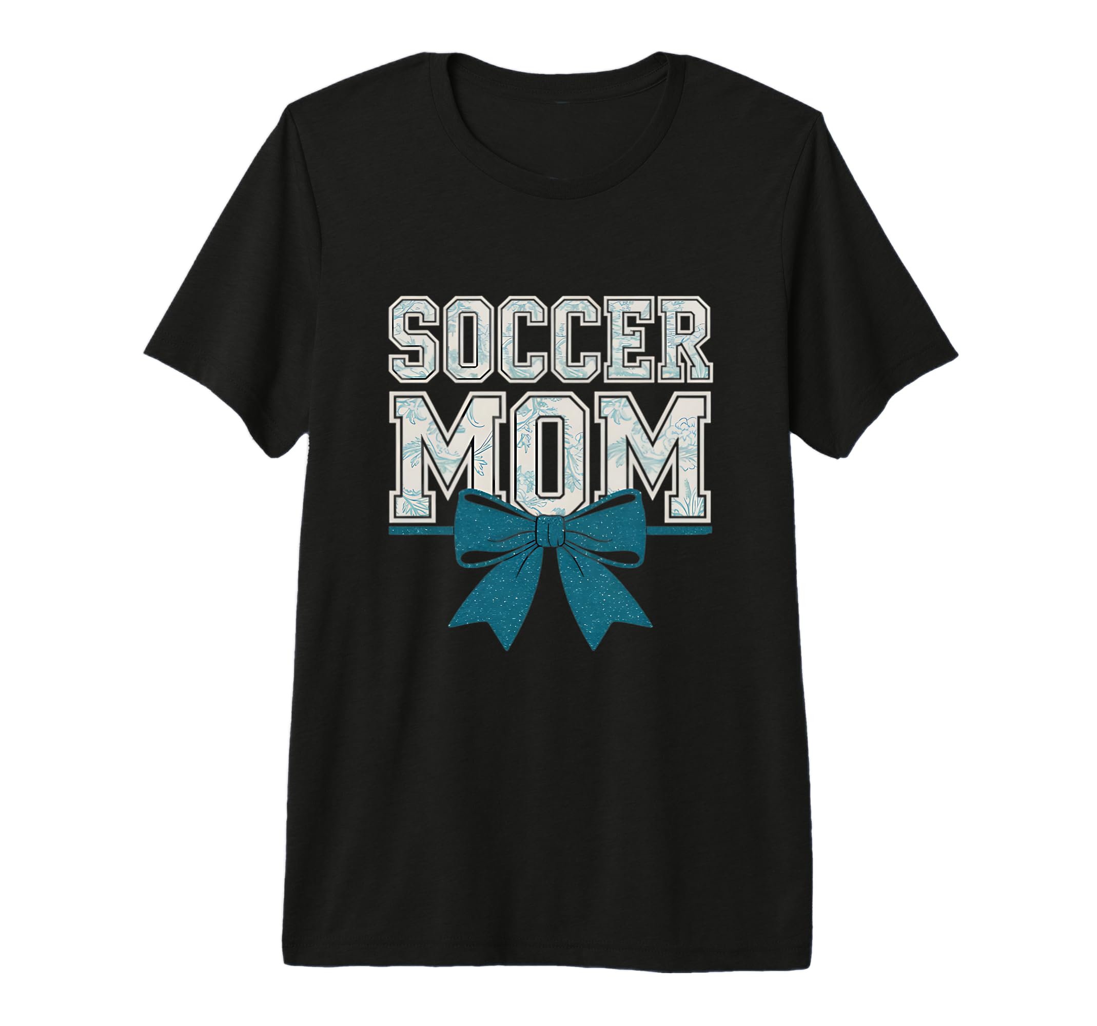 Soccer Mom Coquette Bow Mothers Day T-Shirt - Minimalist Print for Adults