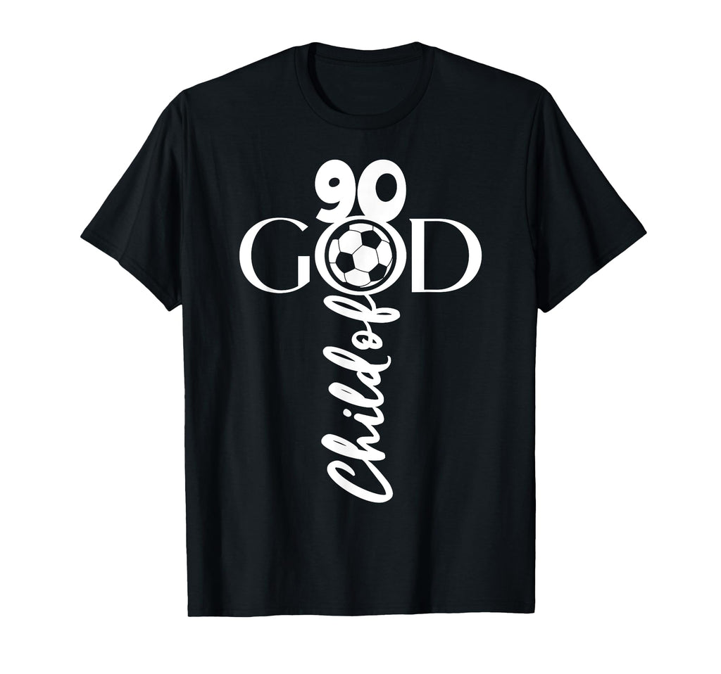 Jesus Christ 90 Years Child God Soccer T-Shirt - Unique Graphic Unisex