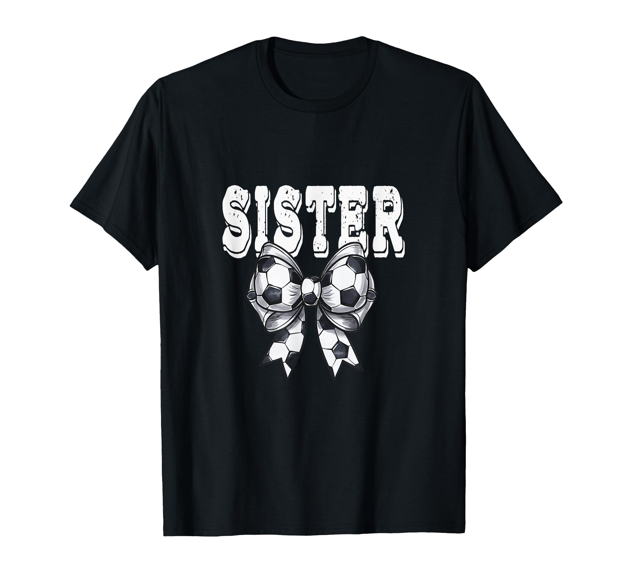 Coquette Soccer Bow Mom Sister Grandma T-Shirt - Graphic Print for Adults
