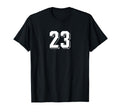 Number 23 80S 90S Soccer Team Jersey T-Shirt - Minimalist Print for Adults