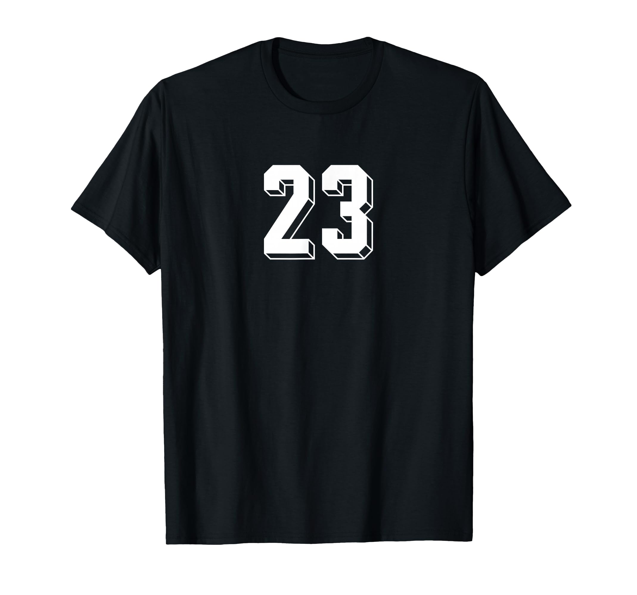 Number 23 80S 90S Soccer Team Jersey T-Shirt - Minimalist Print for Adults