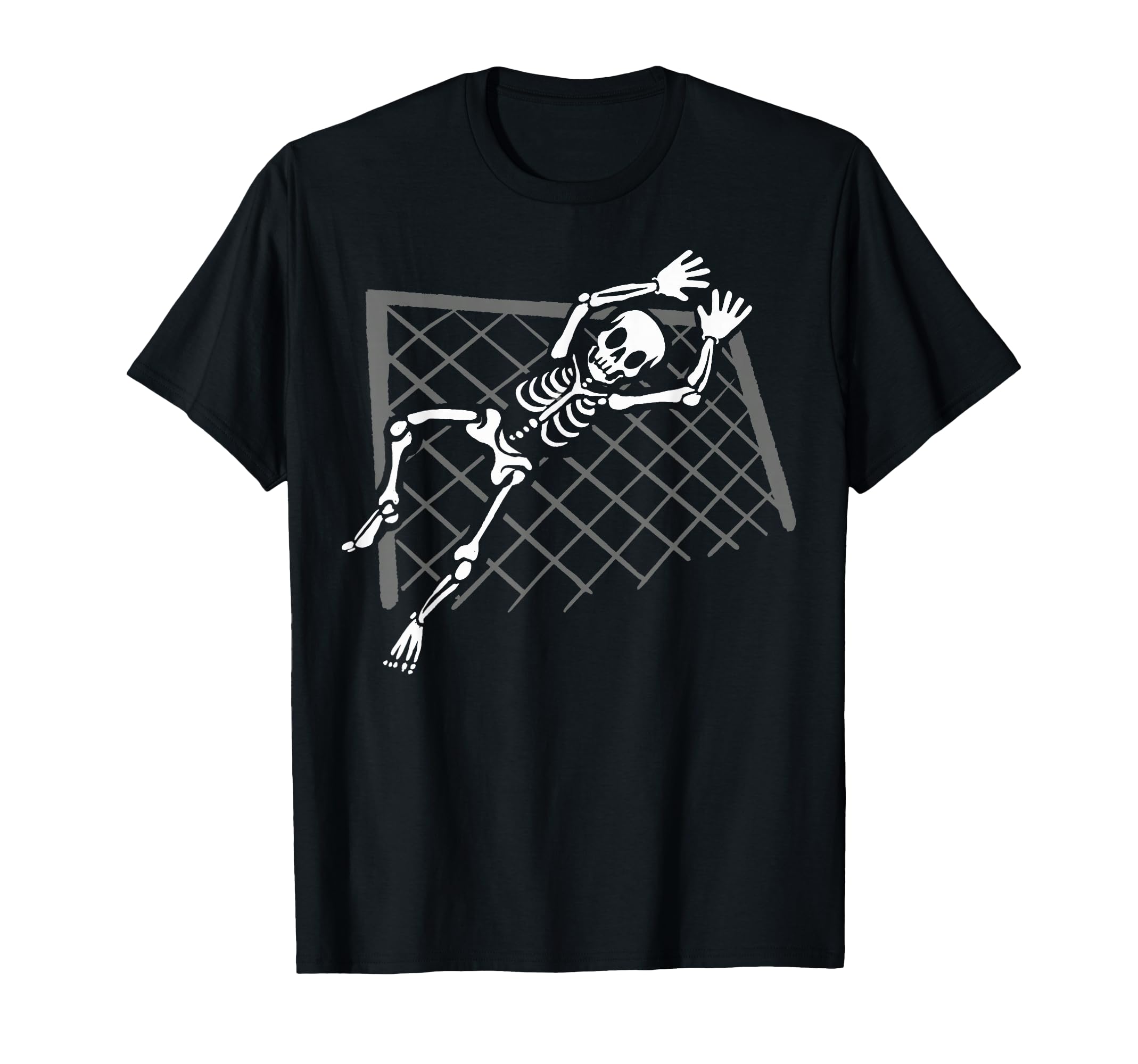 Skeleton Goalkeeper T-Shirt - Unique Graphic Unisex