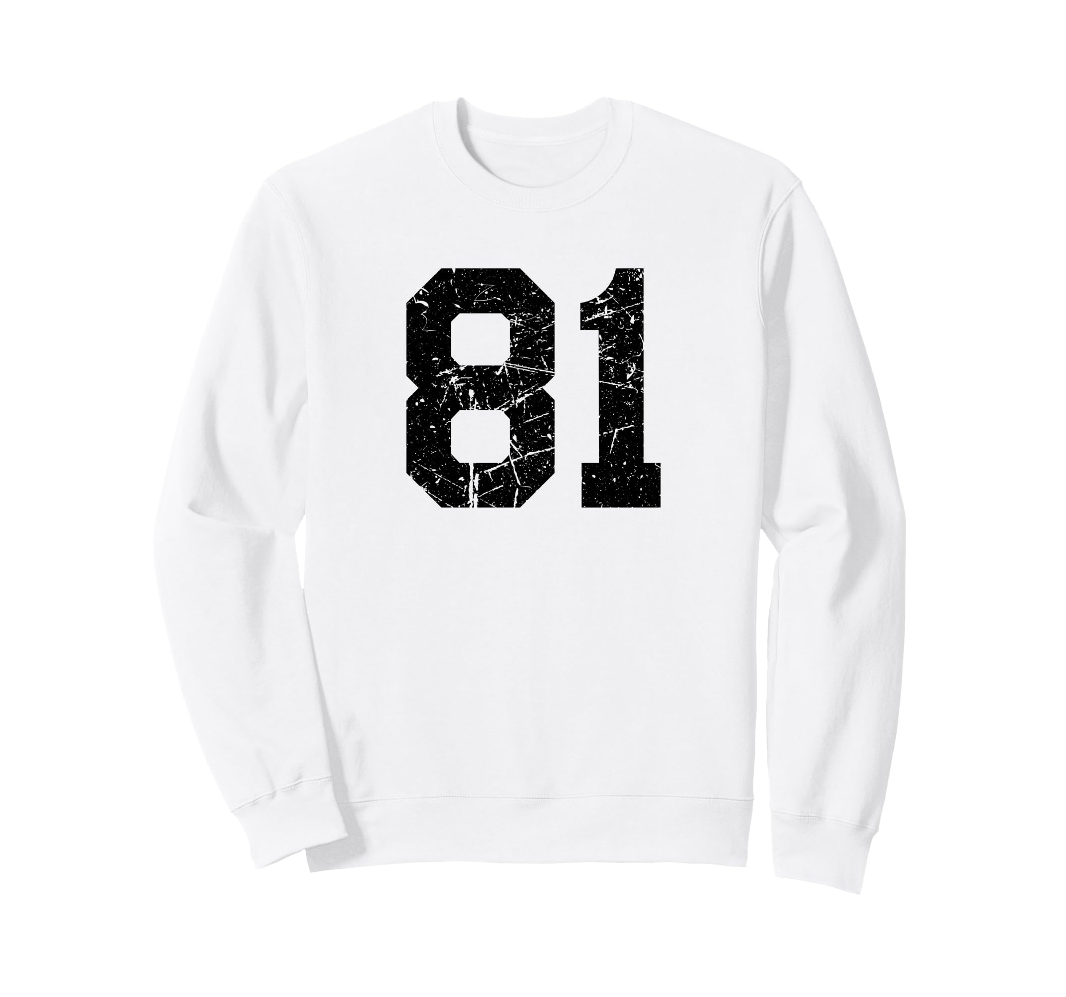Distressed Sport Team Number Sweatshirt - Casual Everyday Wear for Adults