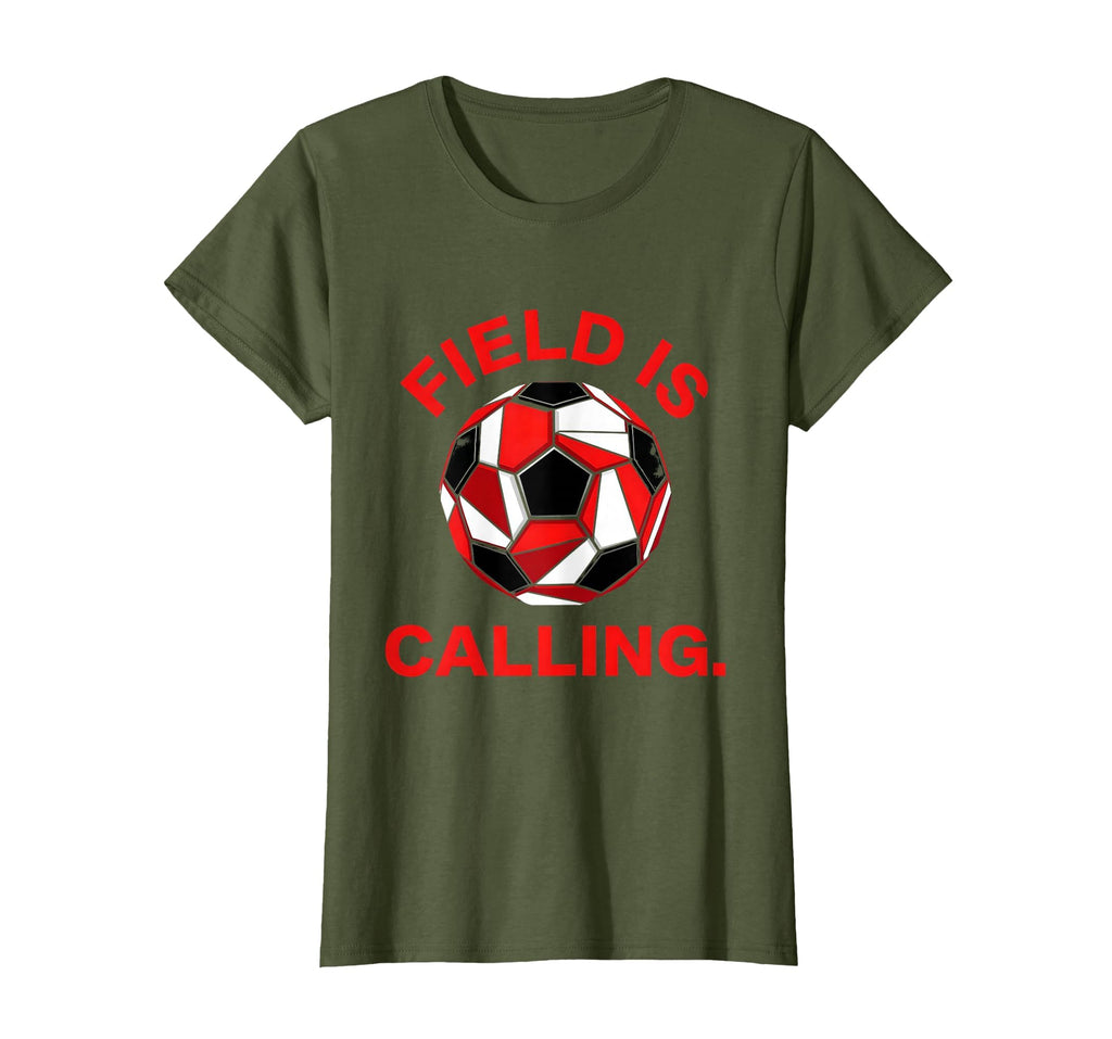 Field Is Calling Soccer Ball T-Shirt - Novelty Apparel for Adults