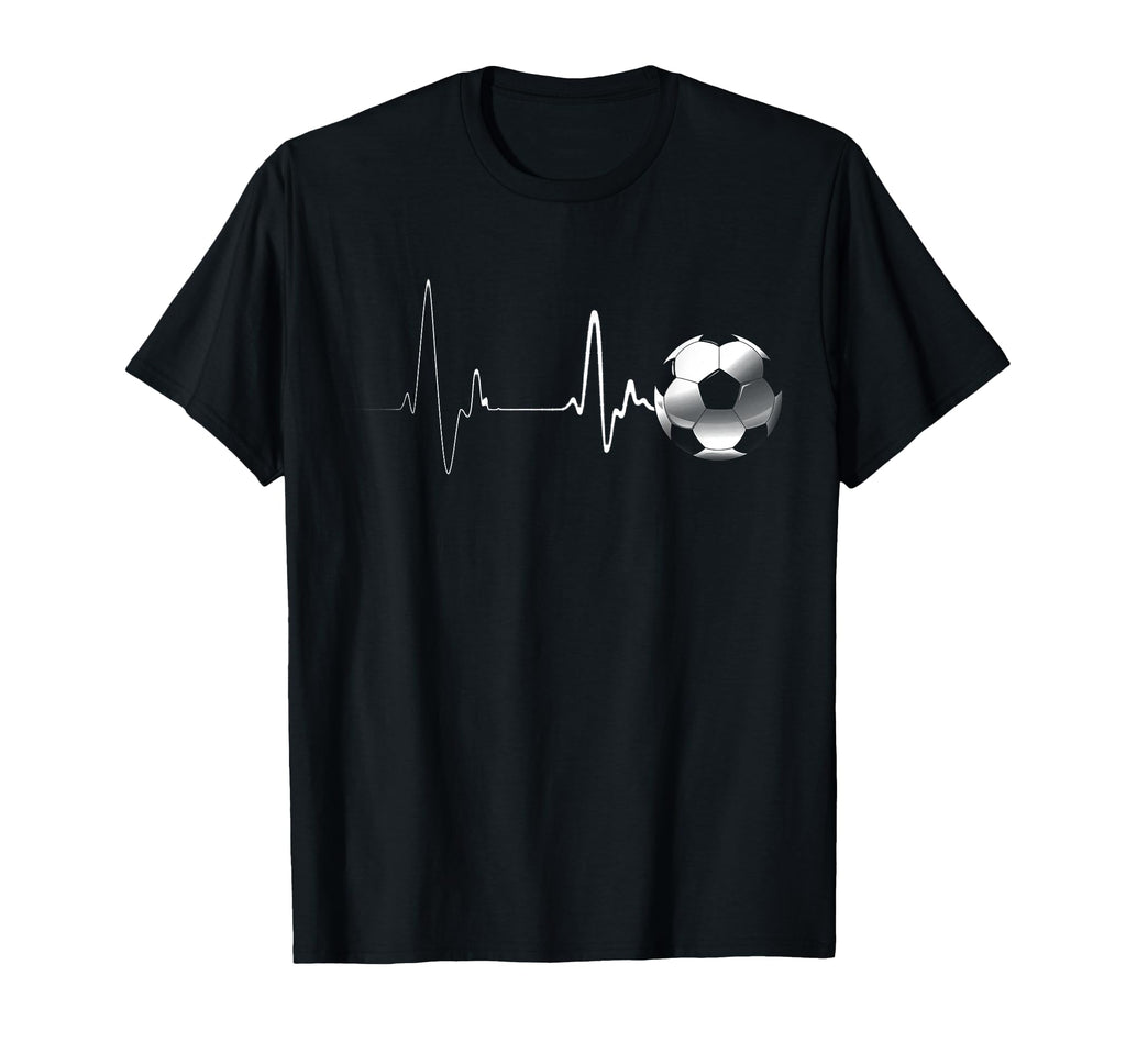 Soccer Heart Beat Worlds Sport T-Shirt - Casual Everyday Wear Unisex
