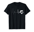 Soccer Heart Beat Worlds Sport T-Shirt - Casual Everyday Wear Unisex