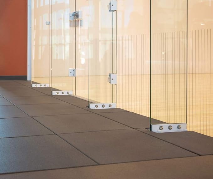 American Floor Mats - Extreme Rubber Gym Tiles - 1 Inch Thick Colorful Rubber Mats - Superior Shock and Sound Absorbing - Solid Black - 2' x 2' Single Mat (Covers 4 Sq Ft)