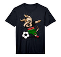 Dog Dabbing Soccer Kenya Jersey T-Shirt - Streetwear Style for Adults